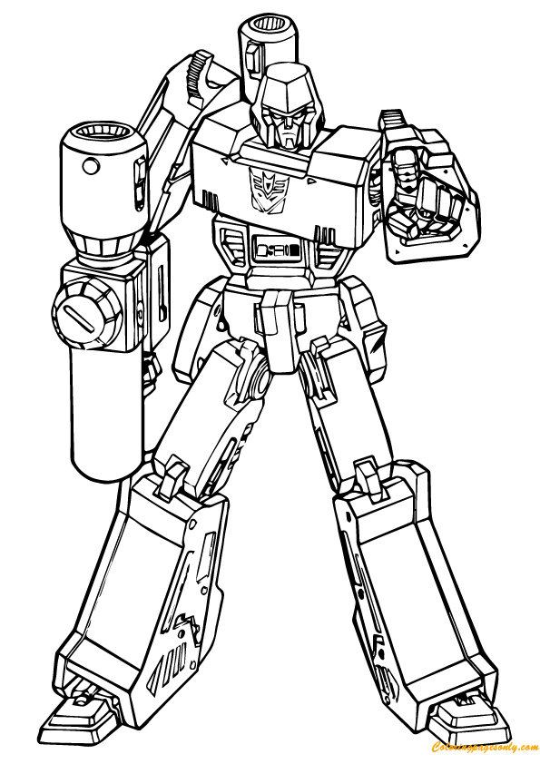 Transformer pose l'arme des transformateurs