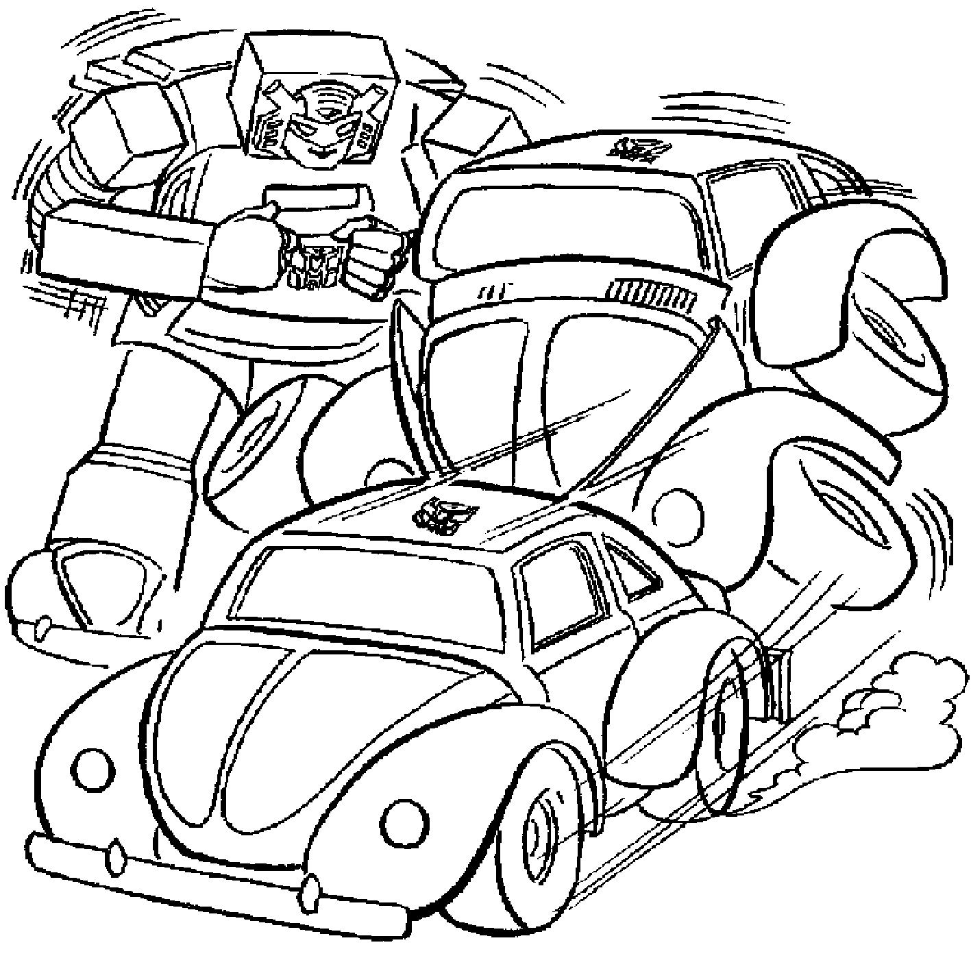 65 Transformer Car Coloring Pages Pictures