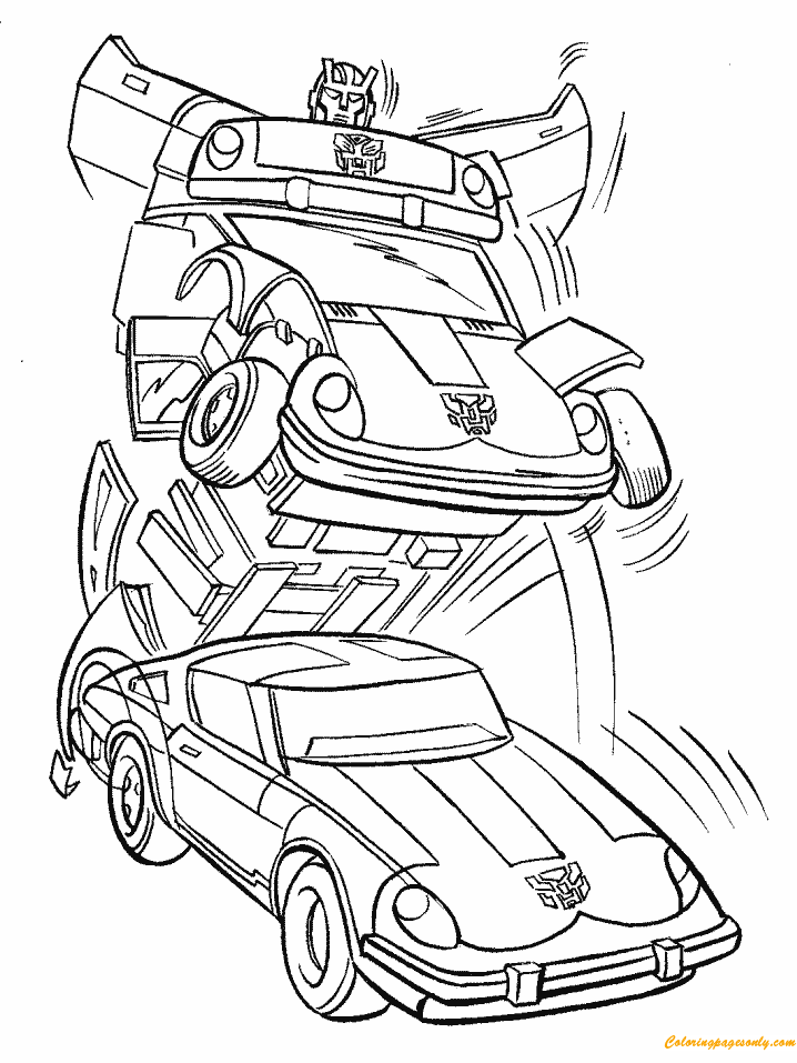 50 Robot Car Coloring Pages Best