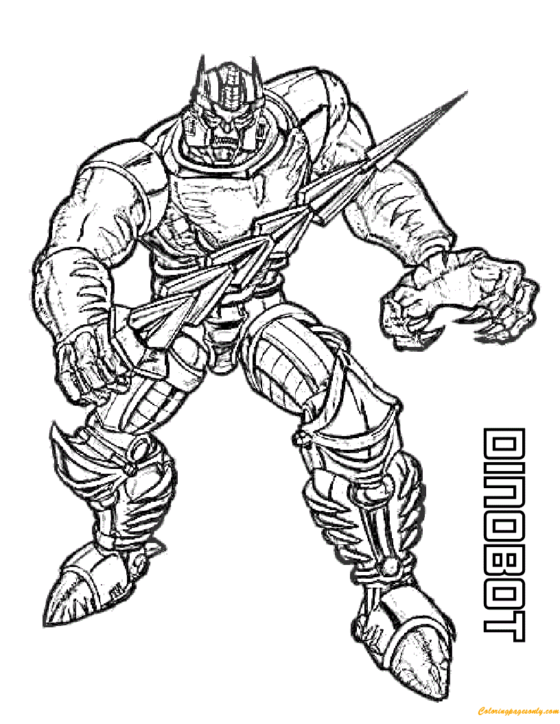 Download Transformers Dinobot Coloring Pages - Transformers Coloring Pages - Free Printable Coloring ...