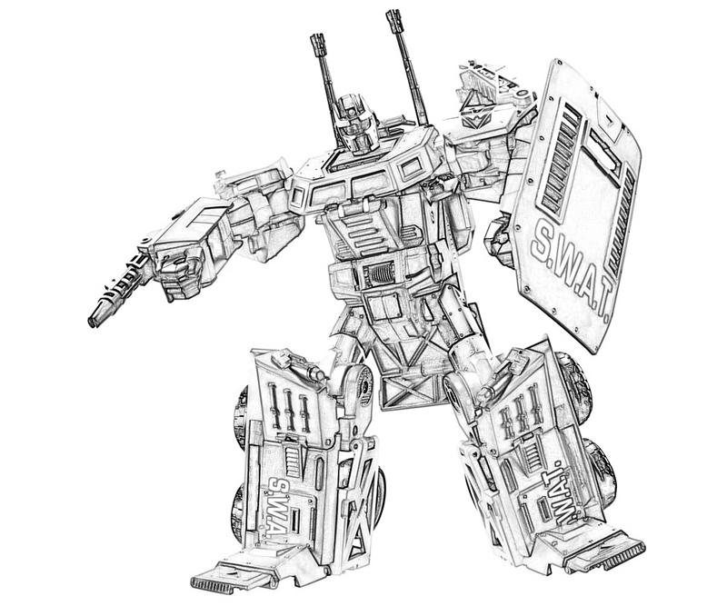 Transformers La caída de Cybertron Onslaught Página para colorear