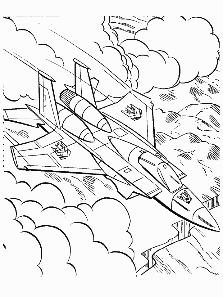 Transformers Jet Coloring Page