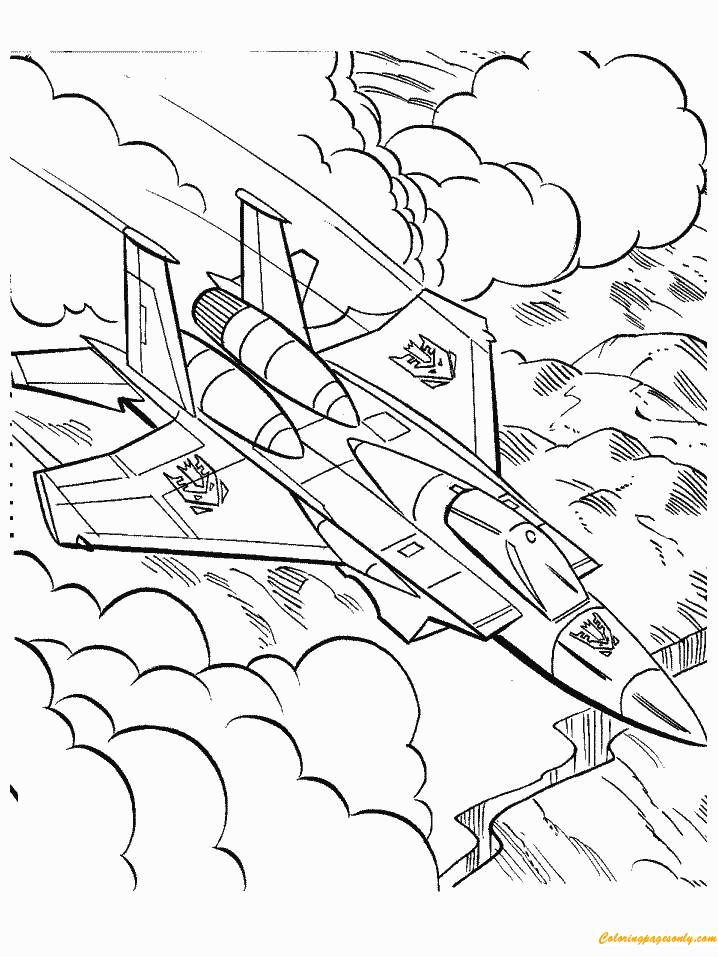 Transformers Jet Coloring Page Free Coloring Pages Online