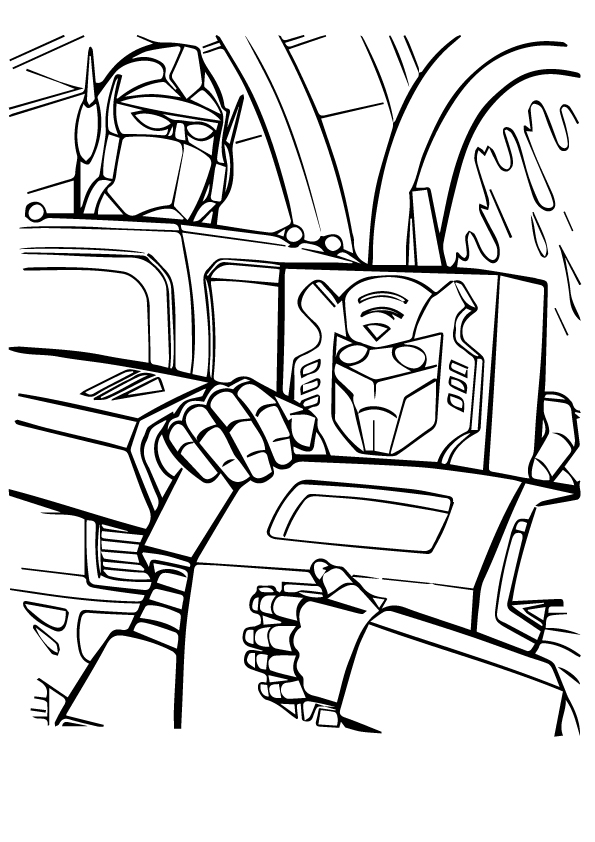 Transformers Tall and Small Coloring Page