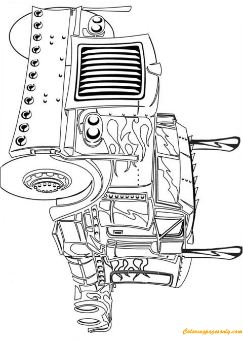 Transformers Truck Coloring Pages