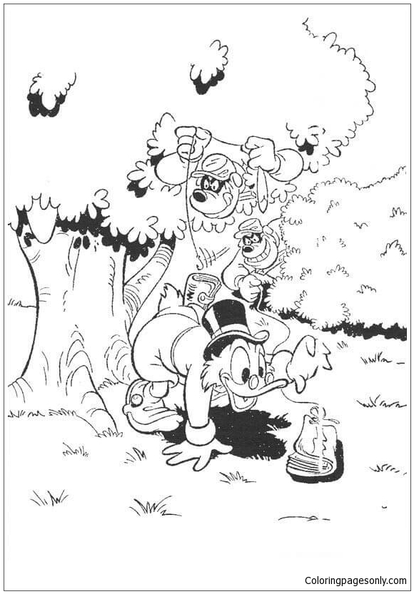 Trap For Uncle Scrooge Coloring Pages