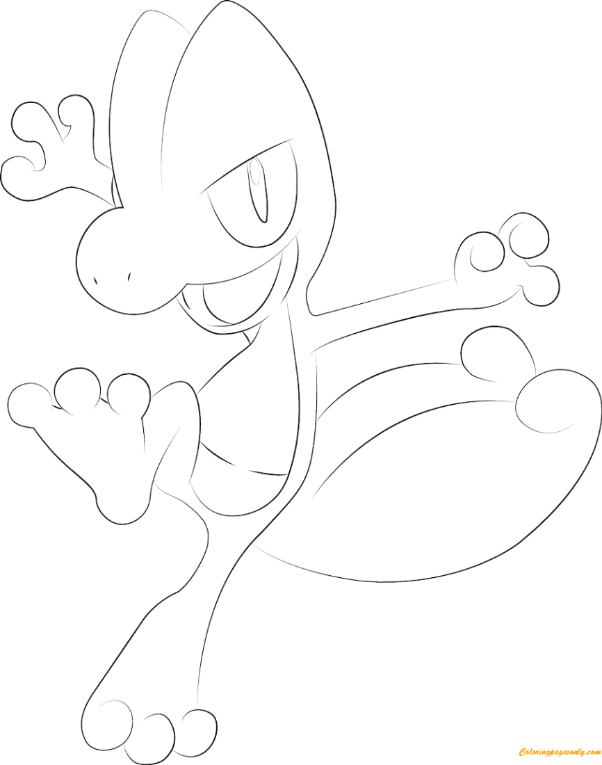 Treecko Pokemon Coloring Pages - Cartoons Coloring Pages - Coloring