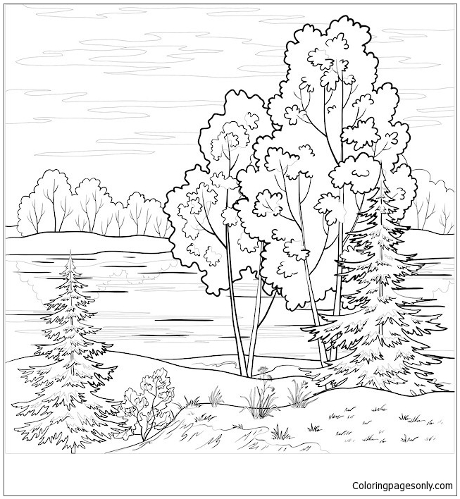 trend landscape coloring page  free coloring pages online