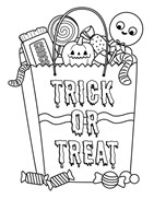 Trick Or Treat Coloring Pages