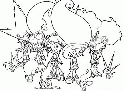 Troll Doll Coloring Pages