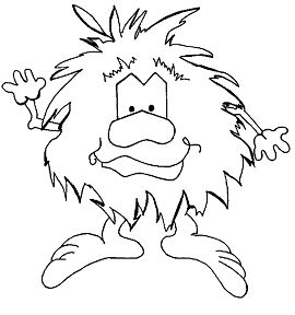 Troll Giant Coloring Page