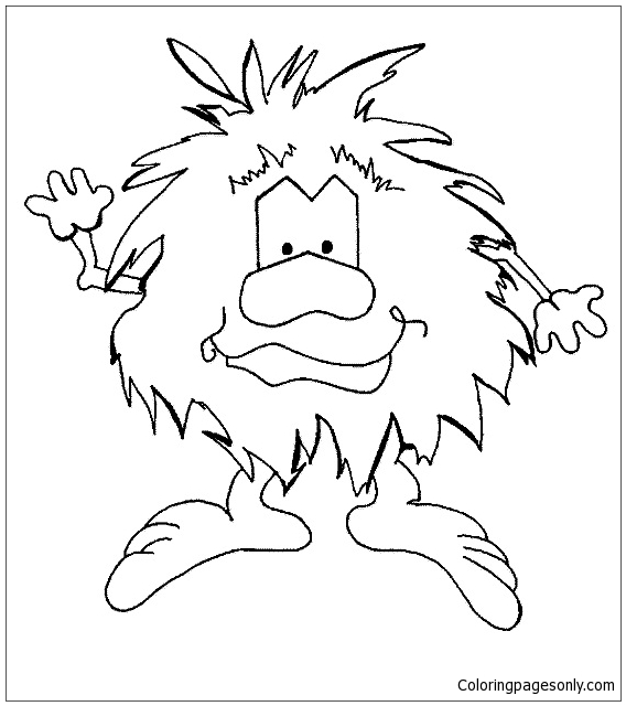 Troll Giant Coloring Page