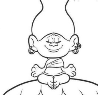 Troll Coloring Page
