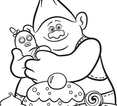 Trolls Biggie And Mr Dinkles Coloring Pages