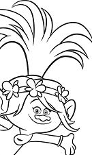 Trolls Cute Coloring Pages