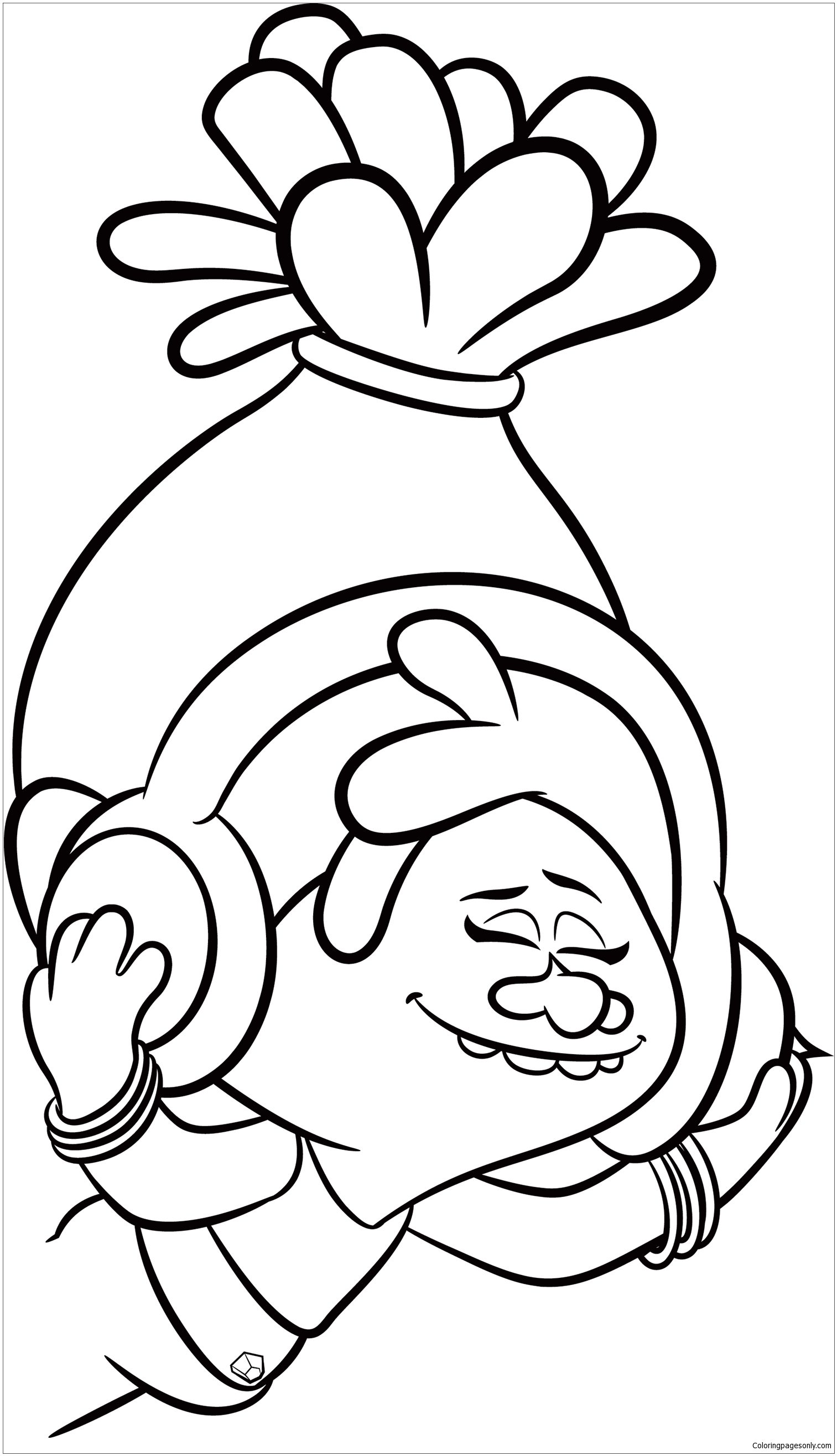 coloring pages trolls movie