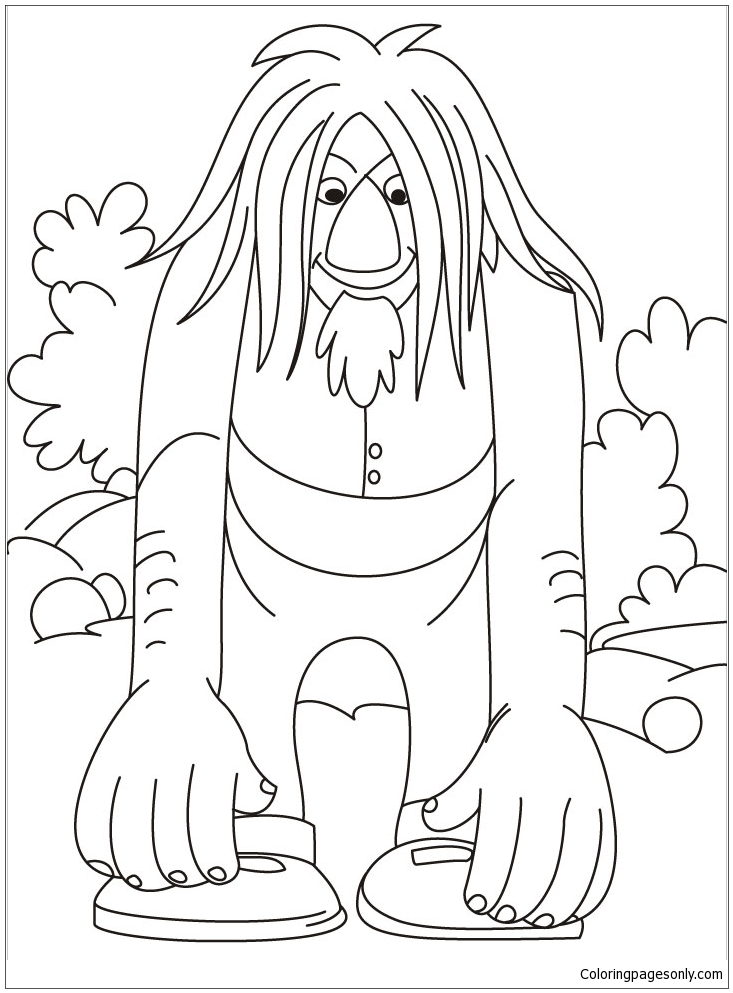 Trolls Picture Coloring Page - Free Coloring Pages Online