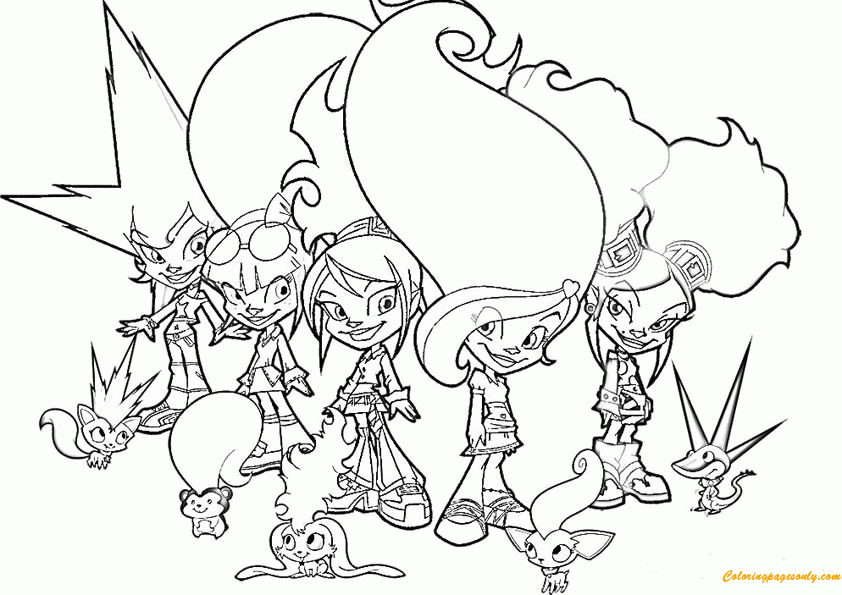 Trollz Doll Coloring Page - Free Printable Coloring Pages