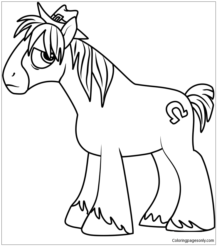 Trouble Shoes Coloring Page