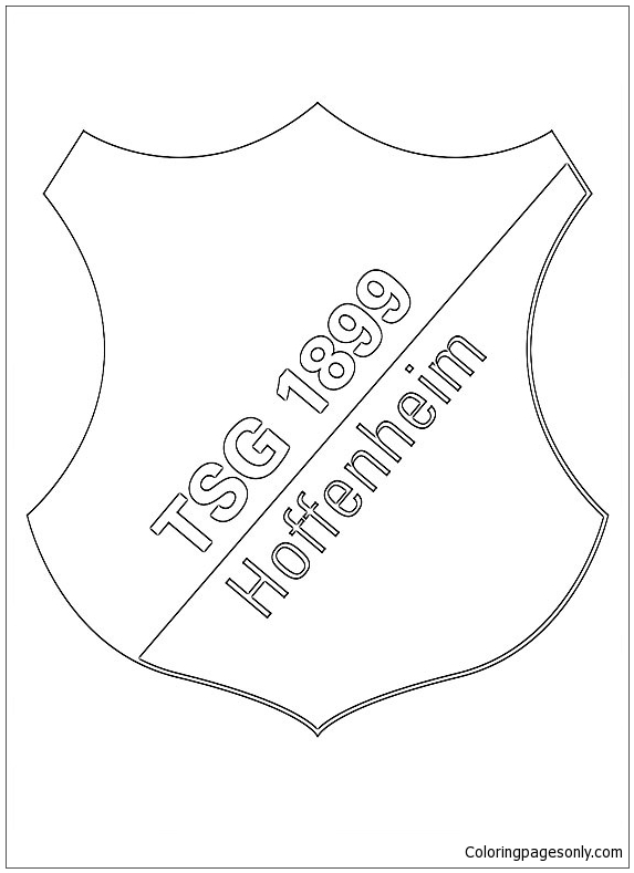 Página para colorir TSG 1899 Hoffenheim