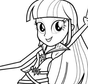 Twilight Sparklec Sings Coloring Page