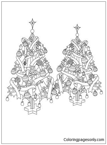Due alberi di Natale del Natale 2023