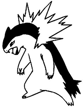 Typhlosion Pokemon Coloring Page