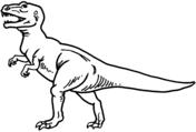 Tyrannosaurus 1 Coloring Page