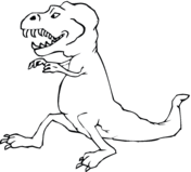 Tyrannosaurus 5 Coloring Pages