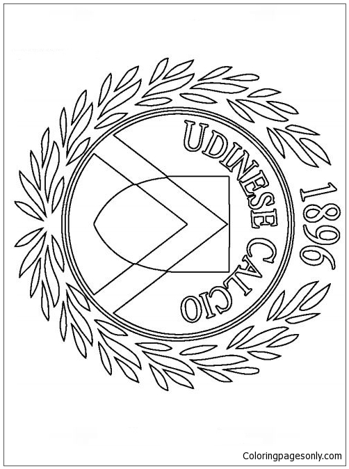 Udinese Calcio aus den Logos der italienischen Serie A-Mannschaft