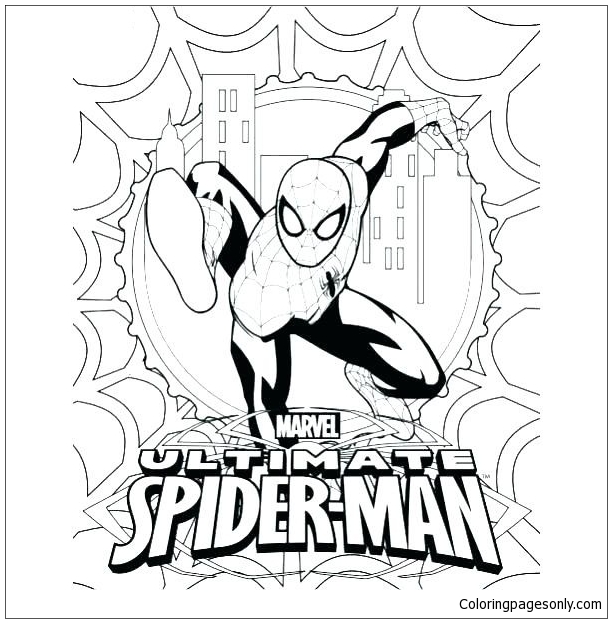 coloring pages ultimate spider man