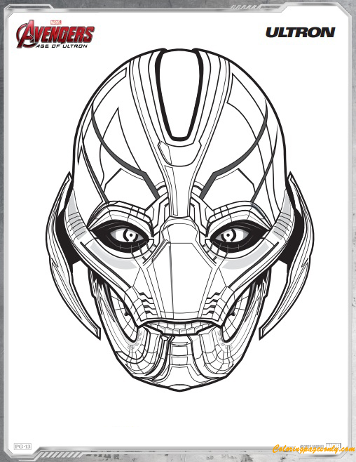 Ultron From Avengers Coloring Pages