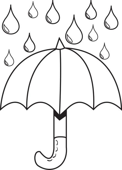 滑稽的雨伞
