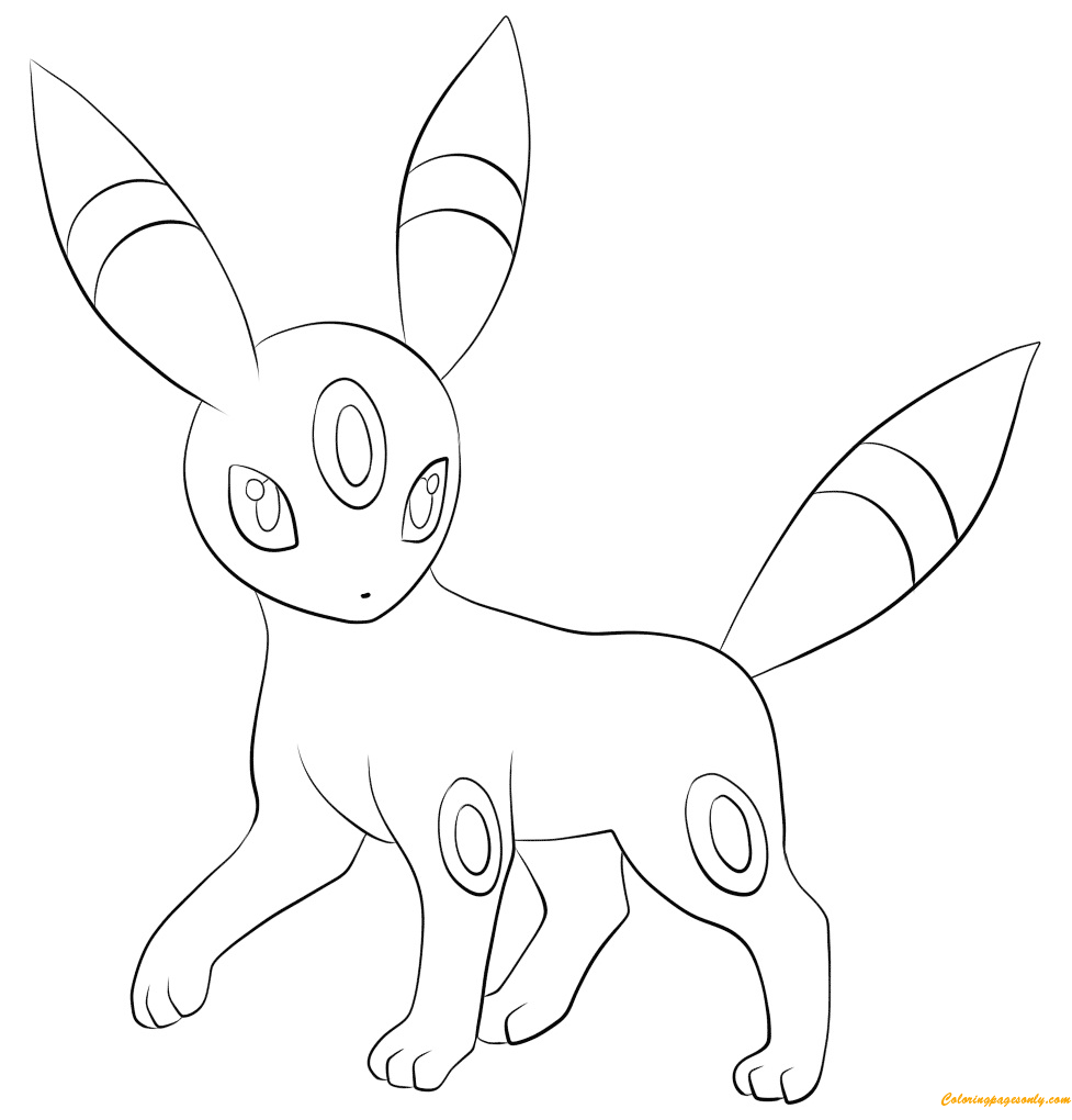 Umbreon de personajes de Pokémon