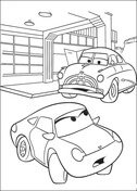 Sally  from Disney Cars Coloring Page