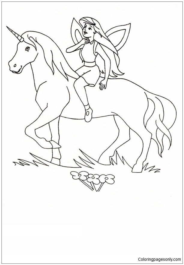 unicorn and princess coloring pages cartoons coloring pages