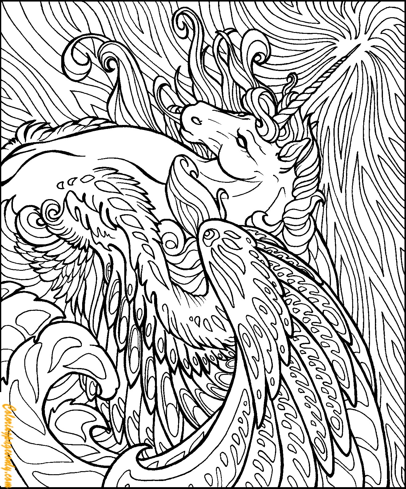 57 Horse Coloring Pages Unicorn  HD