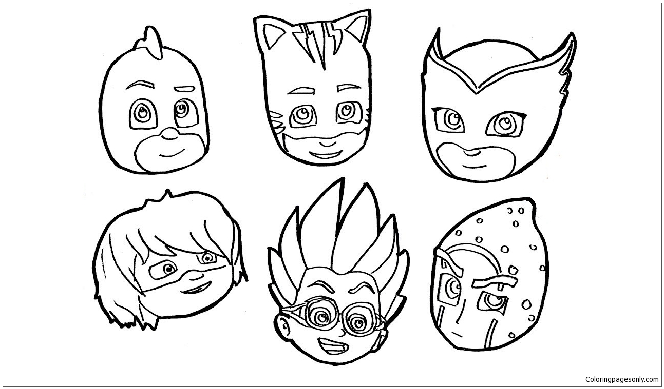 Unusual Pj Masks Coloring Pages Pj Masks Coloring Pages Coloring Pages For Kids And Adults