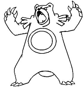 Ursaring Pokemon Coloring Pages