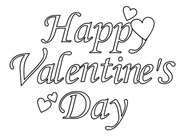 Valentines Day Holiday Coloring Page