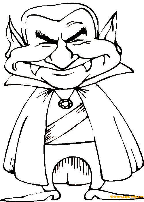 Vampire Halloween Coloring Pages Funny Coloring Pages Coloring Pages For Kids And Adults