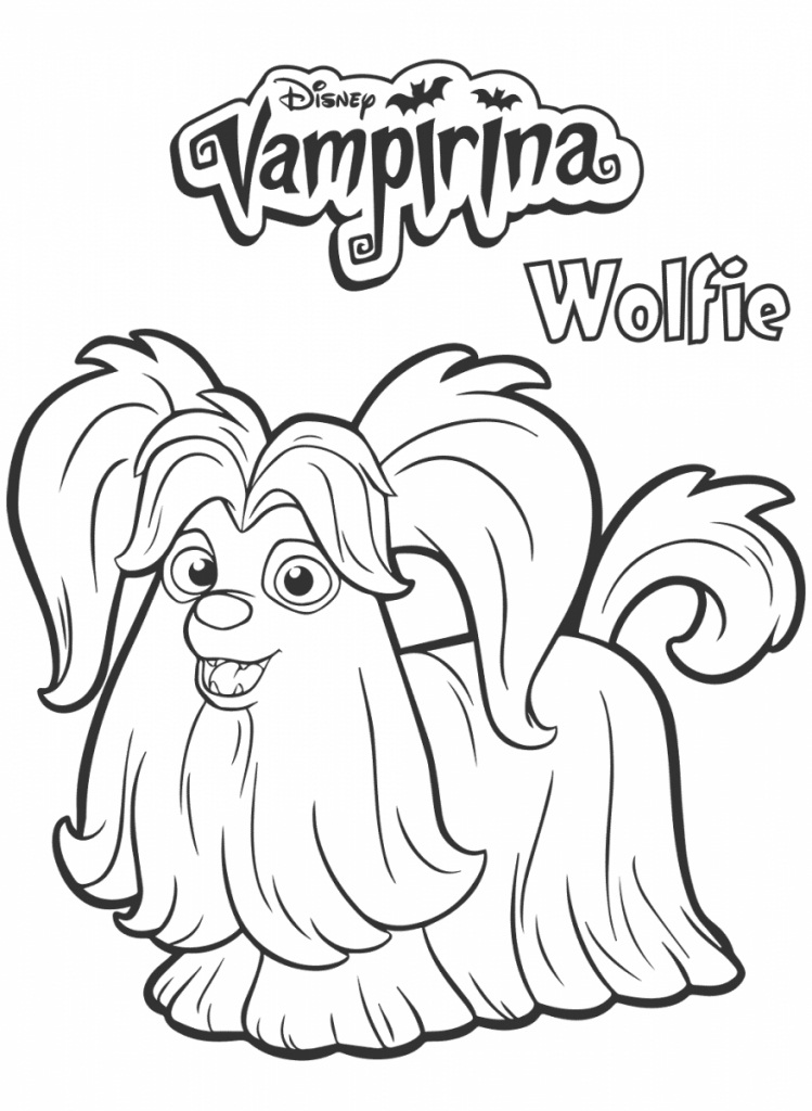 New Vampirina And Wolfie Coloring Page