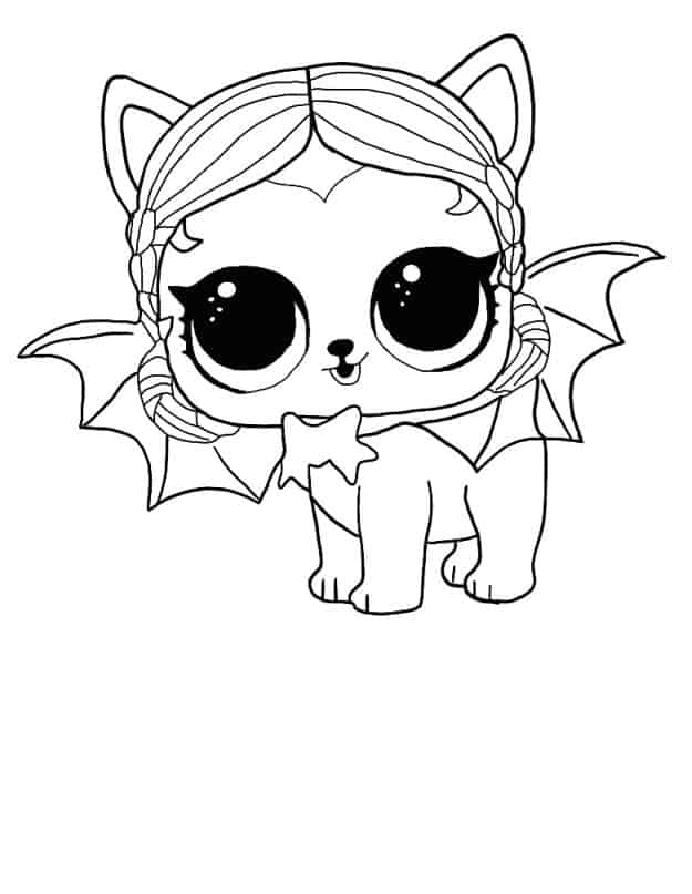 Lol Suprise Doll Vampupper Coloring Page