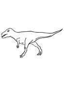 Velociraptor Cretaceous Period Dinosaur Coloring Page