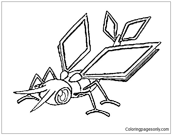 Vibrava Pokemon Coloring Pages - Cartoons Coloring Pages - Coloring