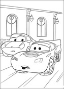 McQueen from Disney Cars Coloring Page