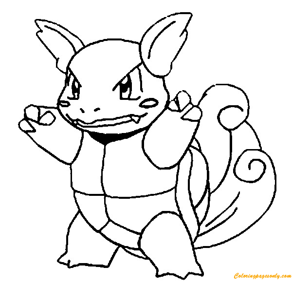 Wartortle Coloring Pages