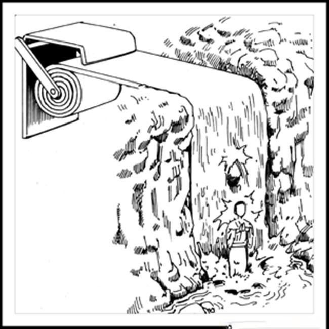 Waterfall Toilet Paper Coloring Pages