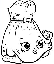 Wedding Dress Shopkins Coloring Pages