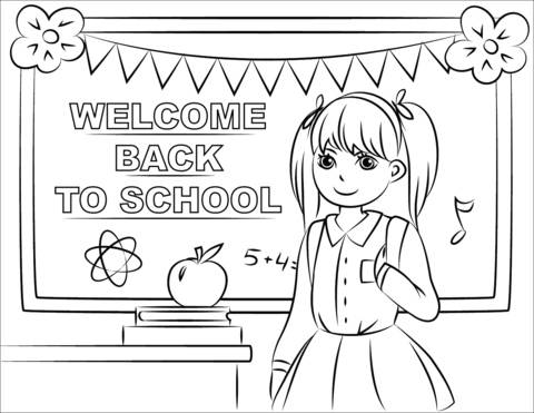 Welcome Back to School Coloring Pages